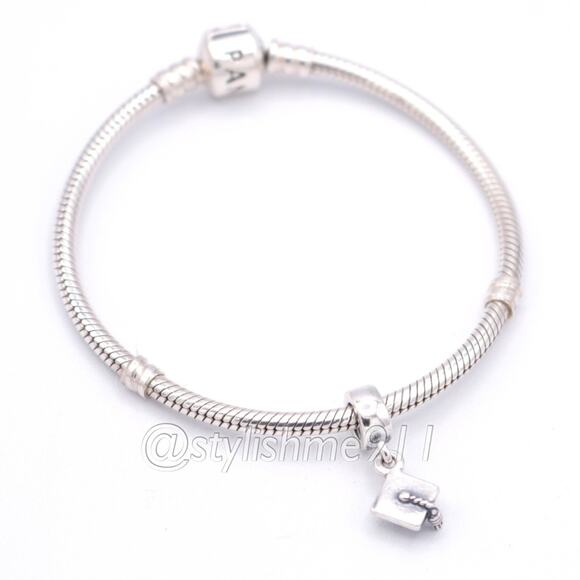 Authentic PANDORA Silver Graduation Hat Charm - 790270 - Picture 5 of 11